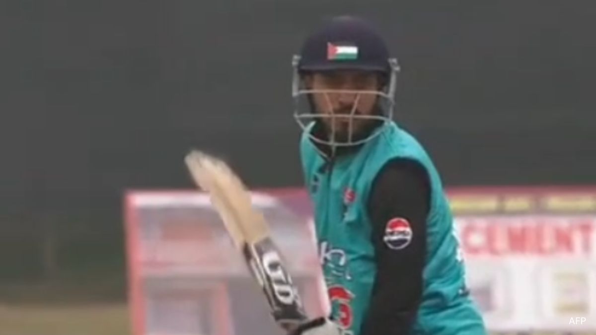 Cricketer Plays Match In J&K With Palestine Flag on Helmet, Summoned By Cops