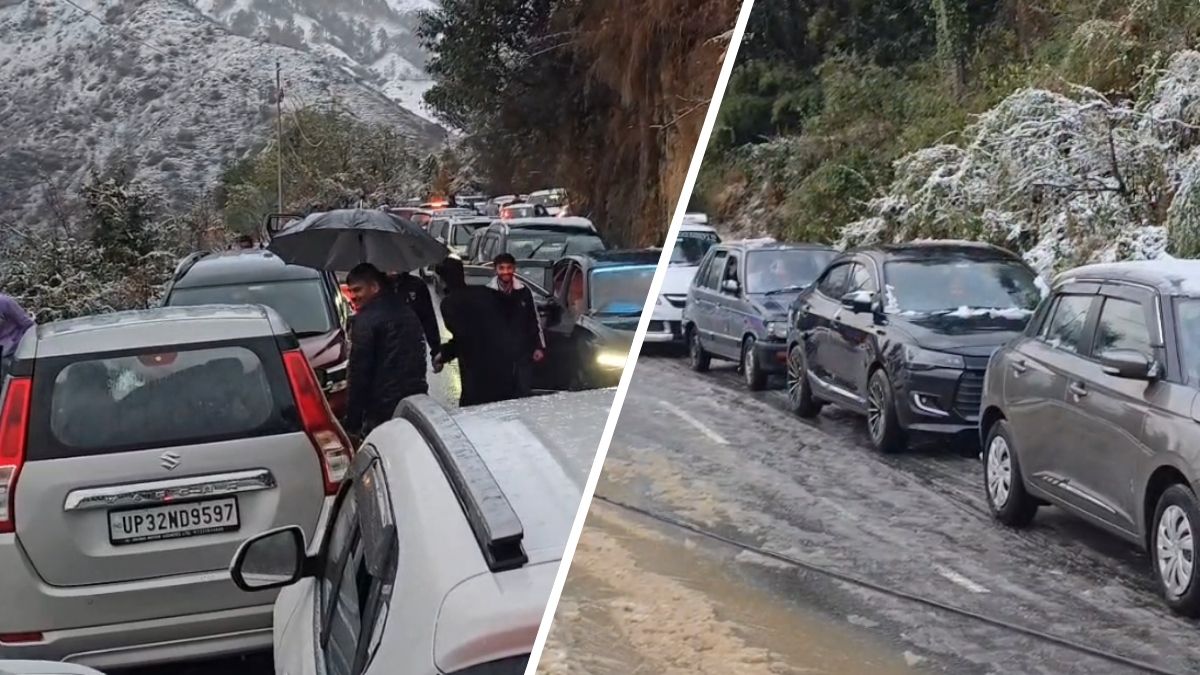 बर्फबारी बनी आफत! पहाड़ों पर घूमने का है प्लान तो चकराता में लगे लंबे जाम का वीडियो जरूर देख लें