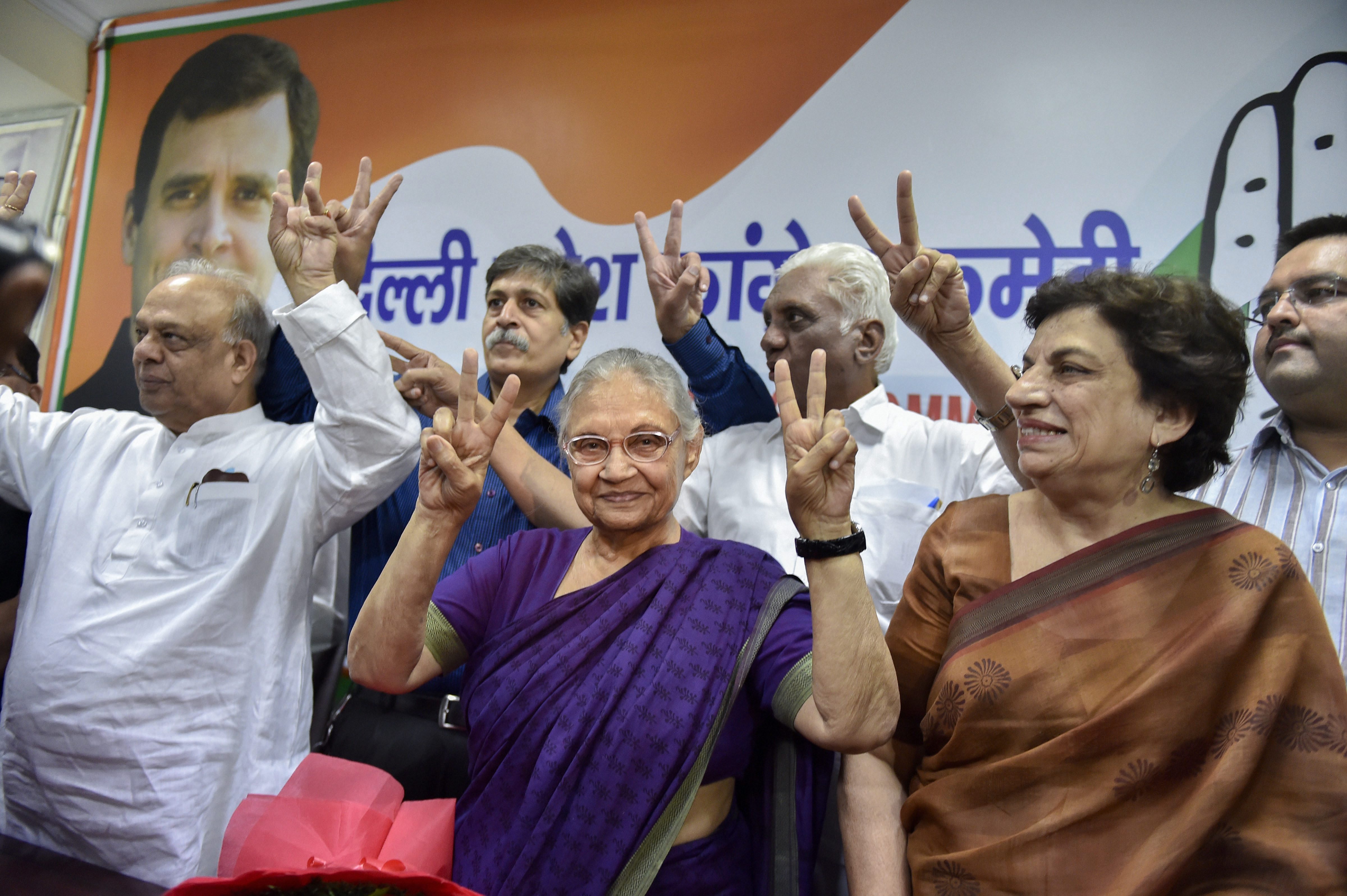 Election 2019: Congress Announces Candidates For Delhi, Names Sheila Dikshit, Ajay Maken, Vijender Singh&nbsp;
