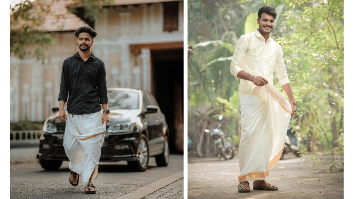 Shop Men's Dhotis For Pongal Under ₹1,000 On Myntra Right To Fashion Sale