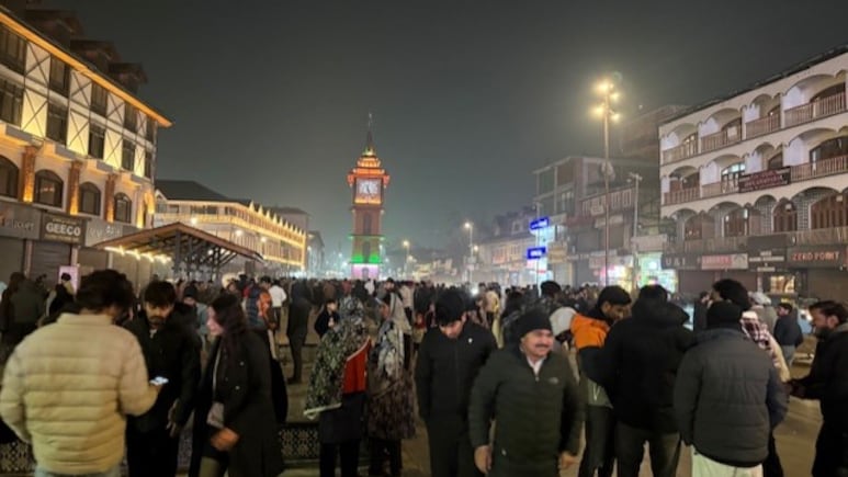 Lal Chowk To Pahalgam: Kashmir Rings In 2026 Amid Freezing Cold