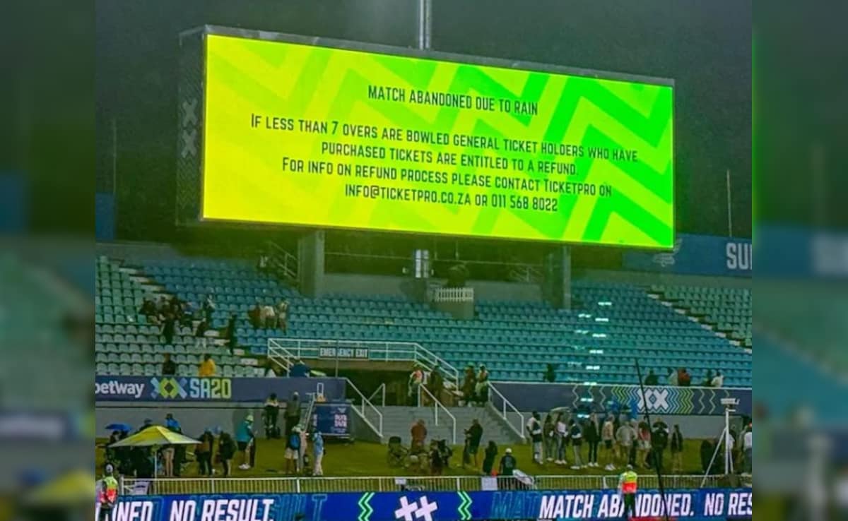 Durbans Super Giants, Sunrisers Eastern Cape Share Points After Match Abandoned Without Toss