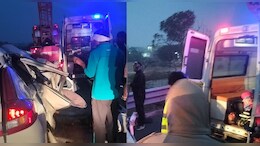 महाकाल दर्शन करके लौट रहे 4 लोगों की मौत, दिल्ली-मुंबई एक्सप्रेसवे पर कार ट्रक में घुसी&nbsp;