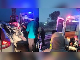 महाकाल दर्शन करके लौट रहे 4 लोगों की मौत, दिल्ली-मुंबई एक्सप्रेसवे पर कार ट्रक में घुसी&nbsp;