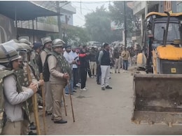 राजस्थान में बुलडोजर एक्शन शुरू, हाथ में लाठी, सिर पर हेलमेट और सेफ्टी जैकेट पहनकर डटे पुलिसकर्मी