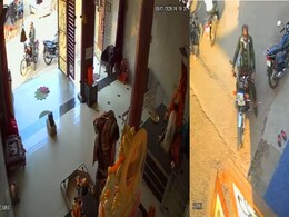 दुर्ग में अजब चोरी: पहले भगवान के सामने हाथ जोड़े... फिर पार किया सामान, महिला ने मंदिर में की चोरी, CCTV में कैद हुई वारदात