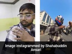 Video: Biker's Heart-Stopping Moment As Chinese Manjha Wraps Around Neck, Slices His Shirt