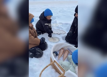 https://food.ndtv.com/news/family-churns-ice-cream-outdoors-in-the-snow-viral-video-amazes-the-internet-10756276