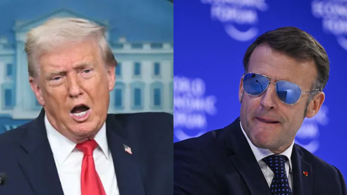 'What The Hell Happened': Trump Mocks Macron's Sunglasses In Davos Speech
