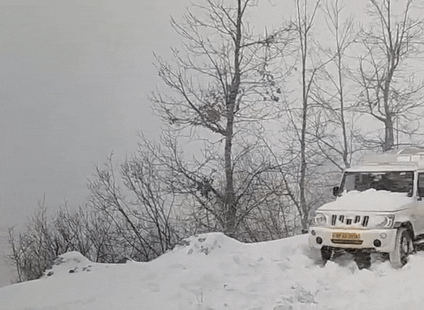 लाहौल स्पीति में भारी बर्फबारी, सड़कें बंद, बिजली गुल, बसों के पहिए भी जाम