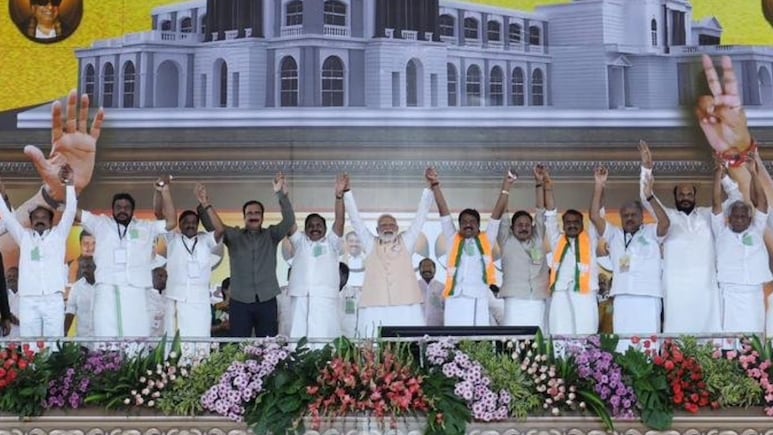 PM Modi Pushes BJP-NDA Pitch In Tamil Nadu As AIADMK Insists On Solo Rule
