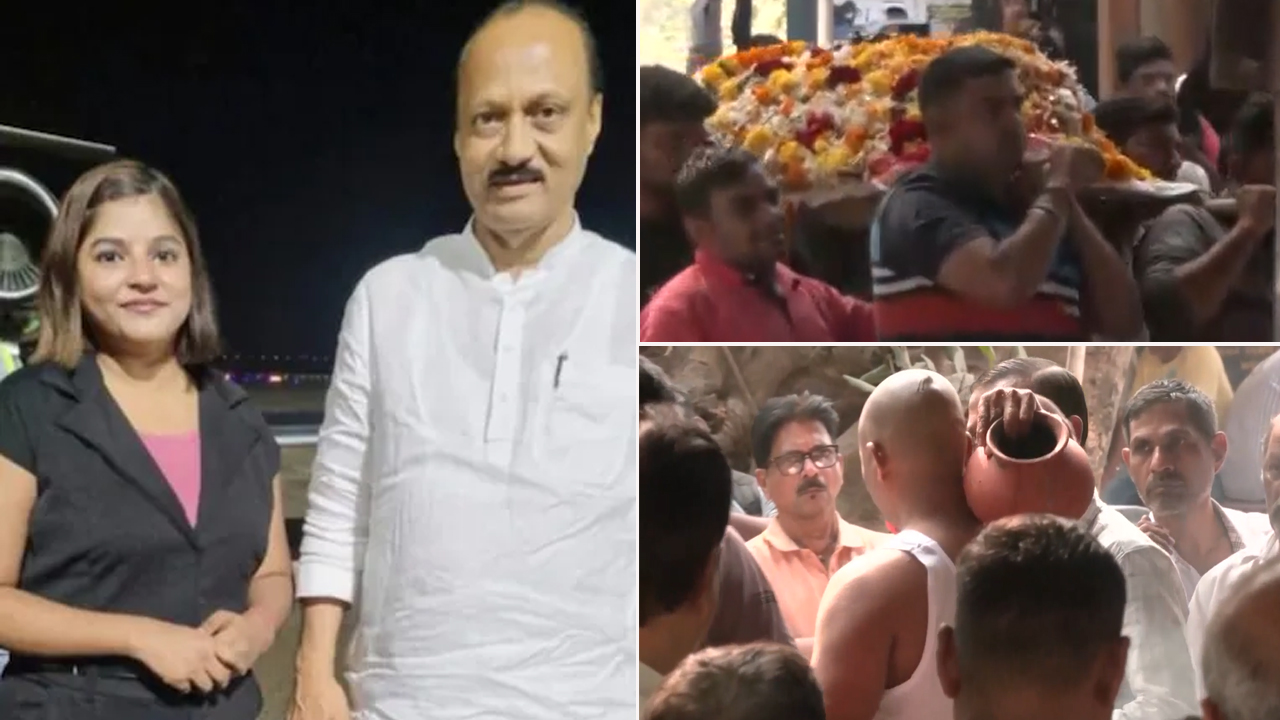 Family Performs Last Rites Of Ajit Pawar's Flight Attendant Pinky Mali After Tragic Crash
