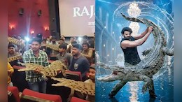 Prabhas Fans Take Fake Crocodiles To <i>The Raja Saab</i> Shows To Recreate Viral Scene