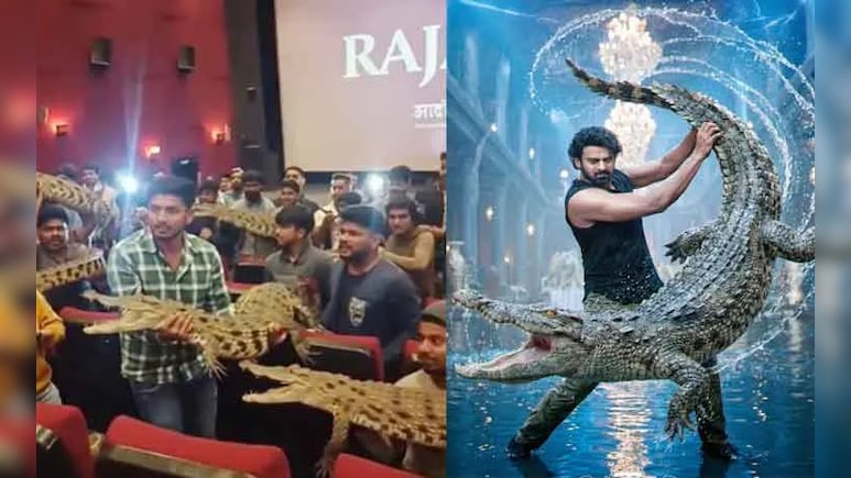 Prabhas Fans Take Fake Crocodiles To <i>The Raja Saab</i> Shows To Recreate Viral Scene