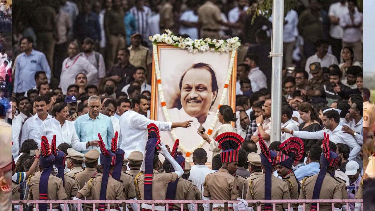 Farewell, Ajit Dada: Pawar Family, Political Leaders At Baramati Funeral
