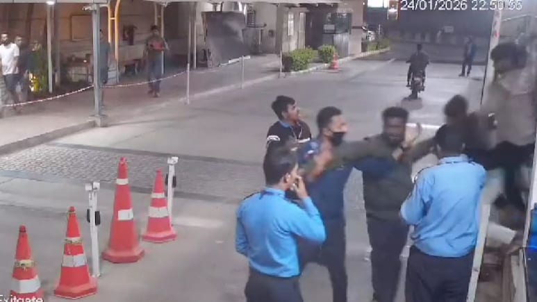 On Camera, Guards Attacked At Hyderabad Complex. They Blame Blinkit Workers