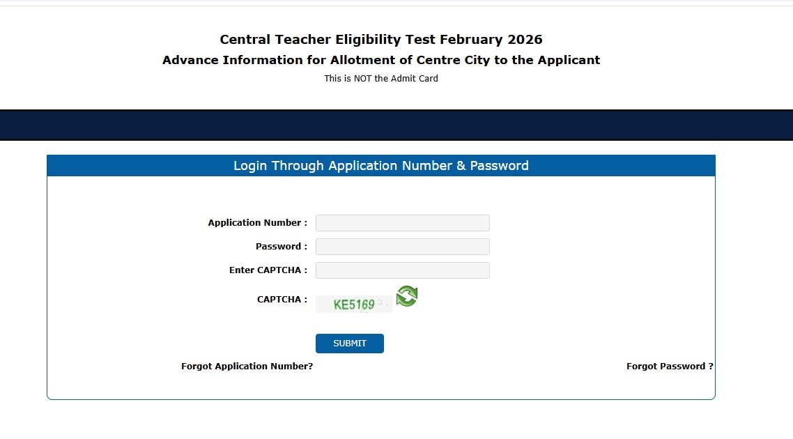 CTET February 2026 की सिटी स्लिप हुई जारी, यहां से करें डाउनलोड