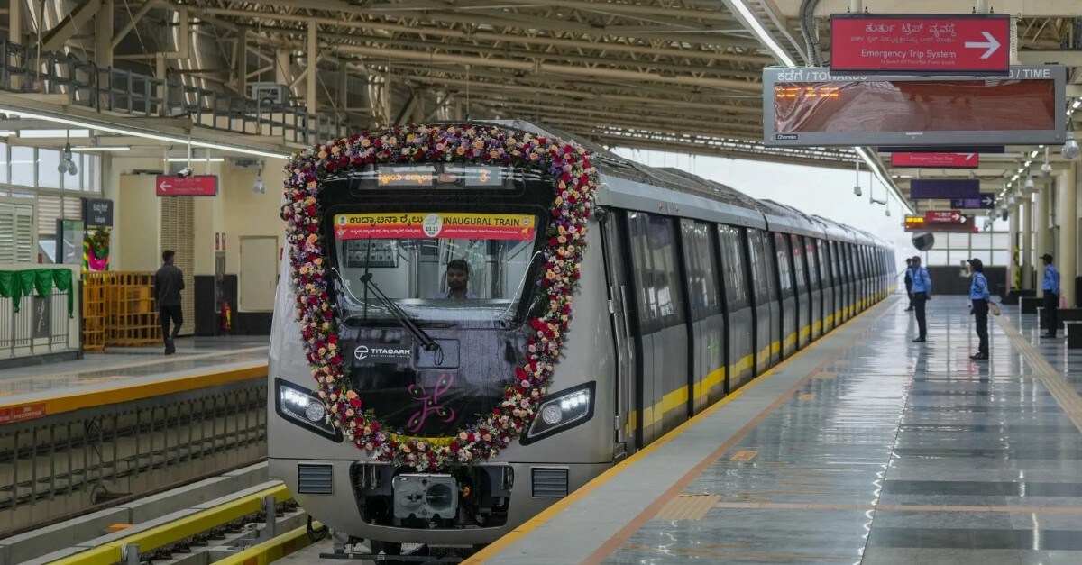 Bengaluru's Newly Inaugurated Yellow Line Sees Double-Than-Expected Ridership