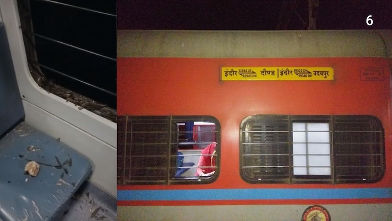 उदयपुर में वीरभूमि एक्सप्रेस पर पथराव, टूटे शीशों ने उड़ाई यात्रियों की नींद; रेलवे पुलिस में मचा हड़कंप