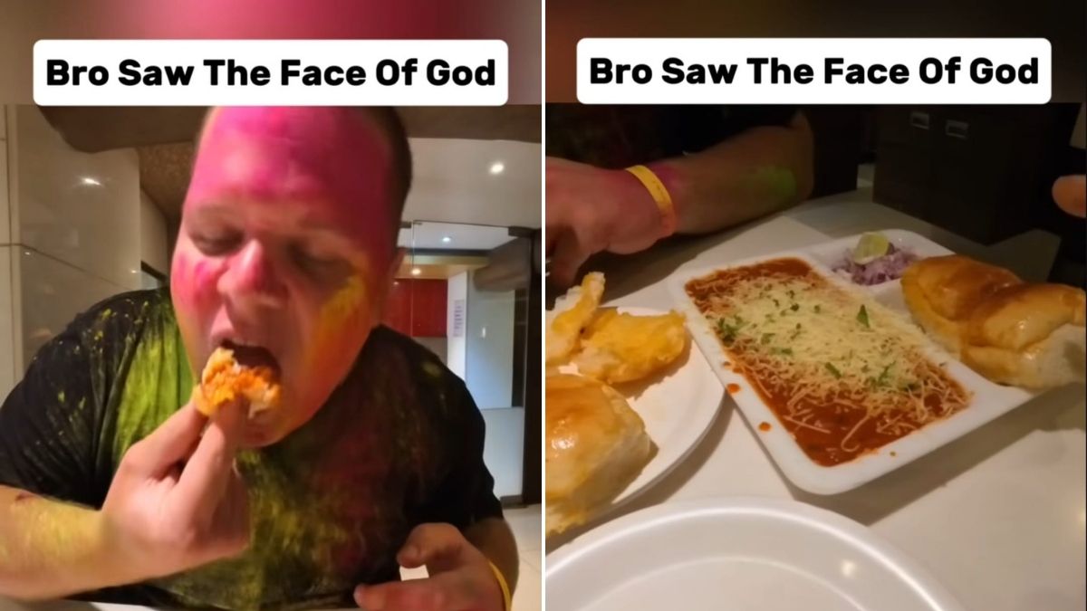Viral: Foreigner Records His "Unbelievable" Pav Bhaji Experience, Rates It "10 On 10"