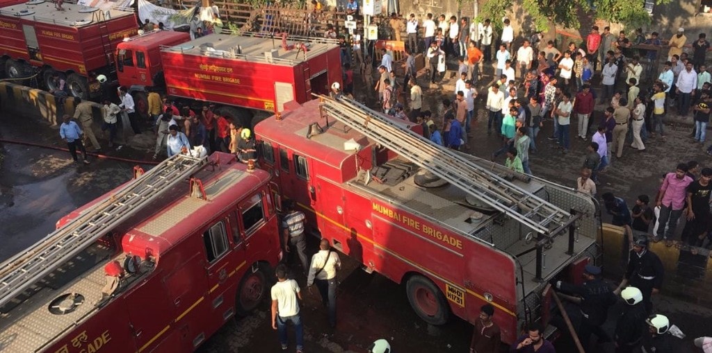 Major Fire Outside Bandra Station In Mumbai