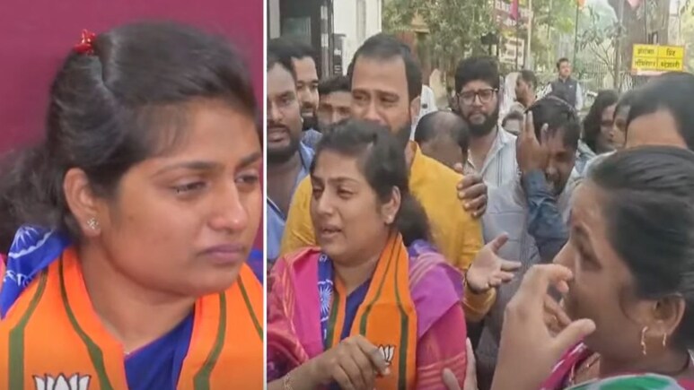 Pune News : अन् पूजा मोरे पत्रकार परिषदेत ढसाढसा रडल्या, म्हणाल्या, "राजकारण घाणेरडं..पण माझ्या बापाने.."