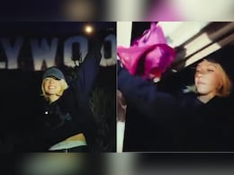 Viral Video: Sydney Sweeney Climbs Hollywood Sign To Promote Her Lingerie Line, Could Face Legal Trouble