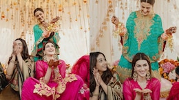Watch: Nupur Sanon's <i>Kaleeras</i> Fall On Sister Kriti At <i>Chooda</i> Ceremony