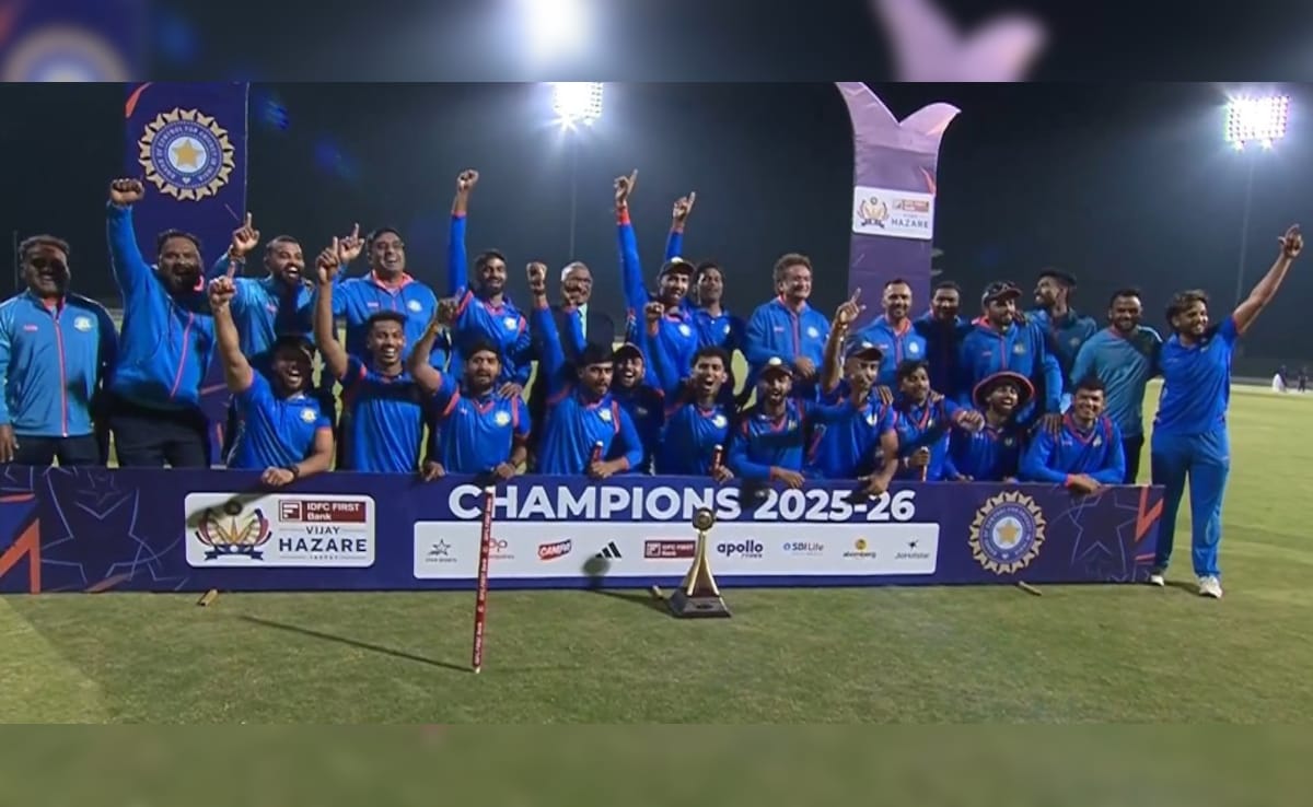 Atharva Taides Century Leads Vidarbha To Vijay Hazare Trophy Triumph