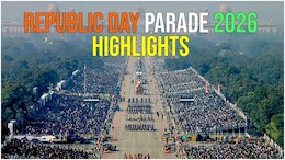 Republic Day 2026 Highlights: कर्तव्य पथ पर दिखा राजस्थान की 'उस्ता कला' का जादू, दिल्ली पुलिस के AI चश्मों ने सबको चौंकाया
