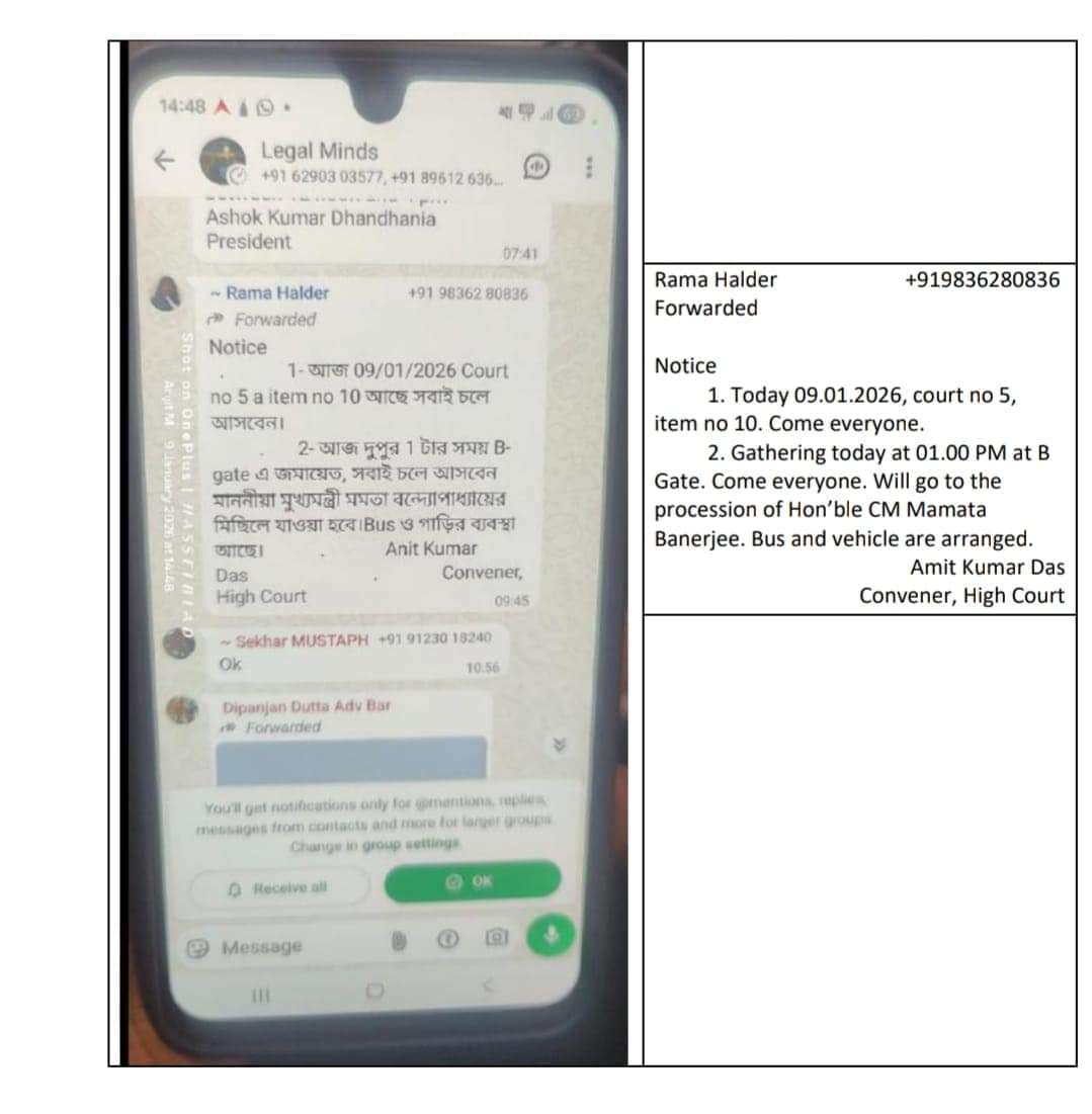 सुप्रीम कोर्ट में ED द्वारा पेश किया गया सबूत.
