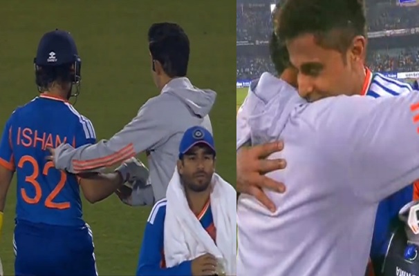 ईशान किशन और सूर्यकुमार यादव की आतिशी पारी देख गदगद हुए गौतम गंभीर, मैदान पर दौड़े चले आए और लगा लिया गले