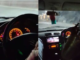 हातामध्ये सिगारेट, 120 पेक्षा जास्त स्पीडनं कार, 4 मित्राचा मृत्यू, पाहा 70 सेकंदांचा भयंकर VIDEO