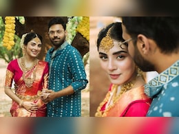 Inside <i>Anupamaa</i> Actress Adrija Roy's Intimate South Indian Engagement Ceremony with Vignuesh Iyer