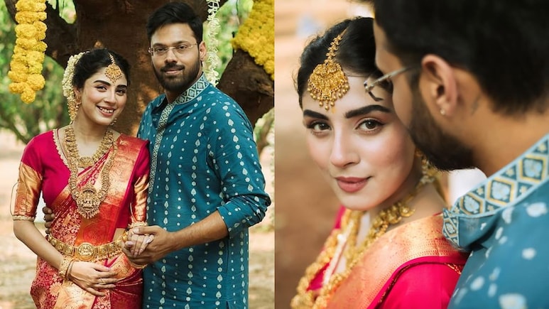 Inside <i>Anupamaa</i> Actress Adrija Roy's Intimate South Indian Engagement Ceremony with Vignuesh Iyer