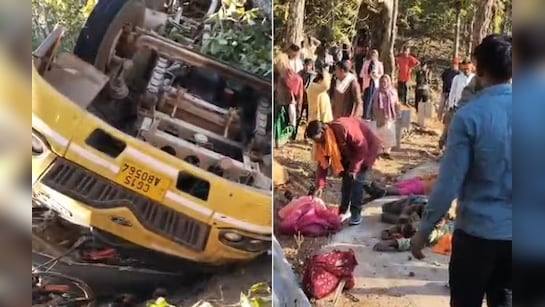 ब्रेकिंग न्यूज़ : यात्रियों से भरी बस पलटी, 5 की मौत