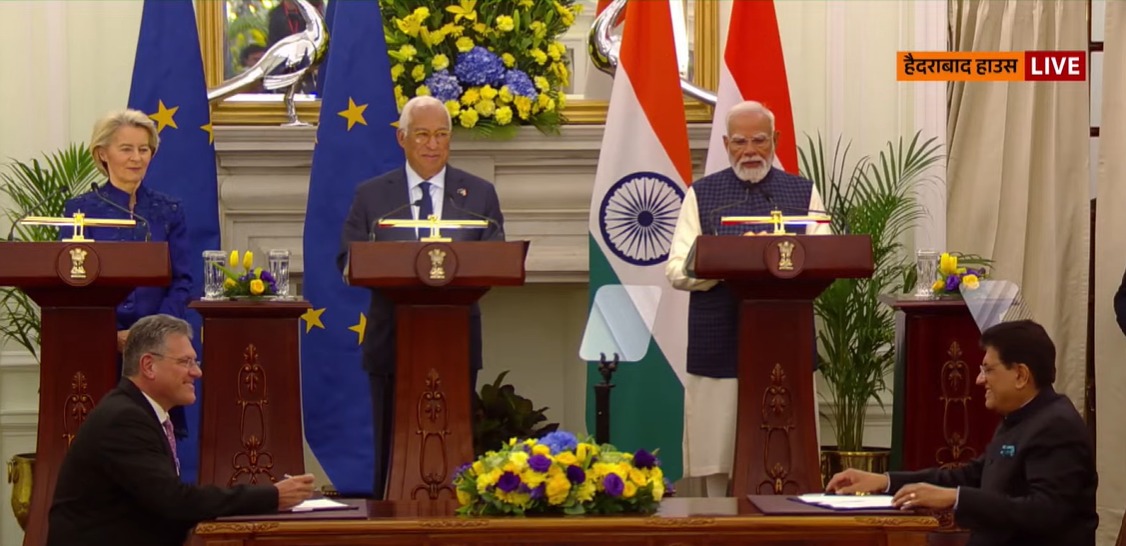India-EU Summit 2026 LIVE: भारत और यूरोपीय यूनियन में ऐतिहासिक व्यापार समझौता, महाडील पर मुहर लगी