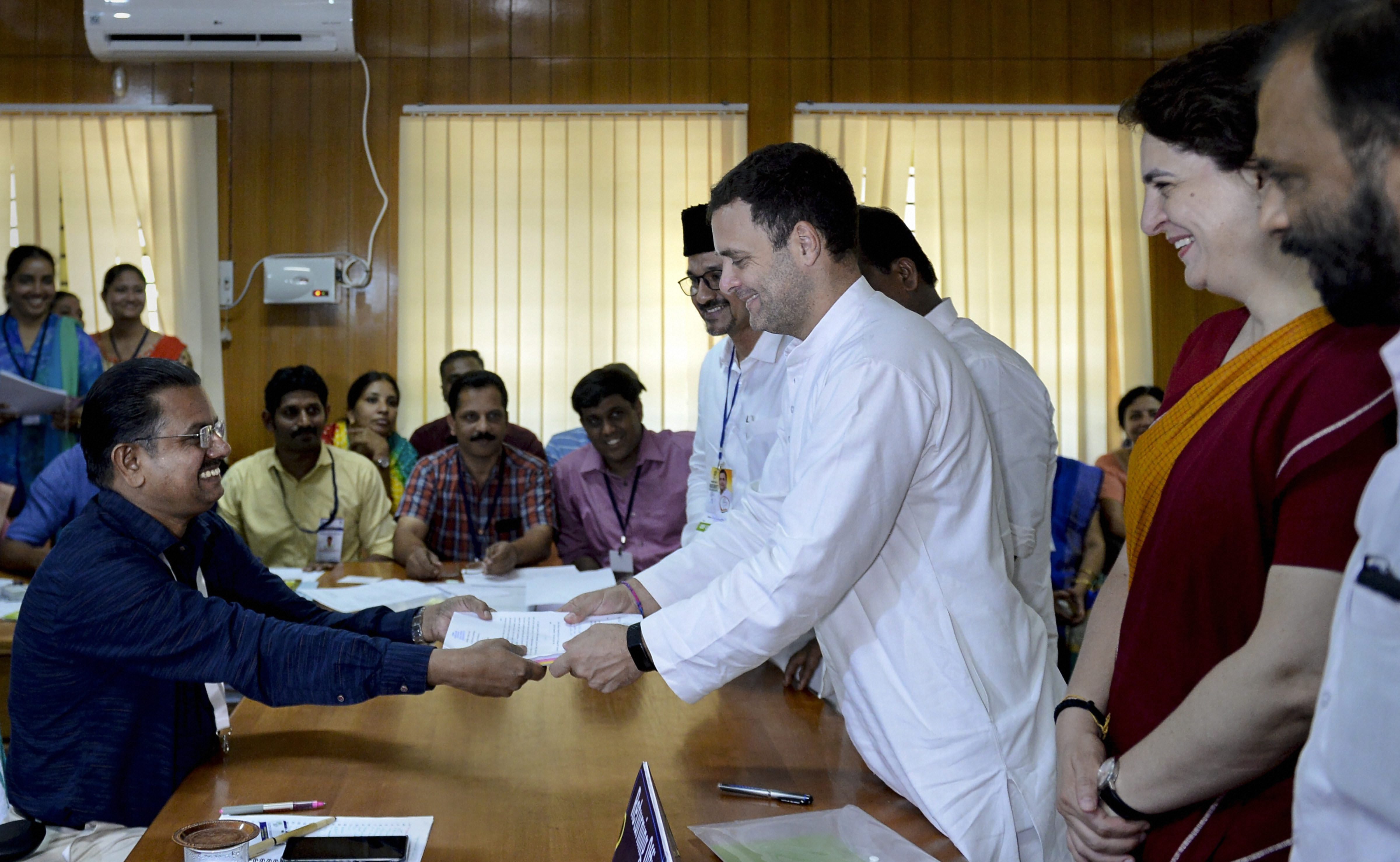 Rahul Gandhi Files Nomination From Wayanad