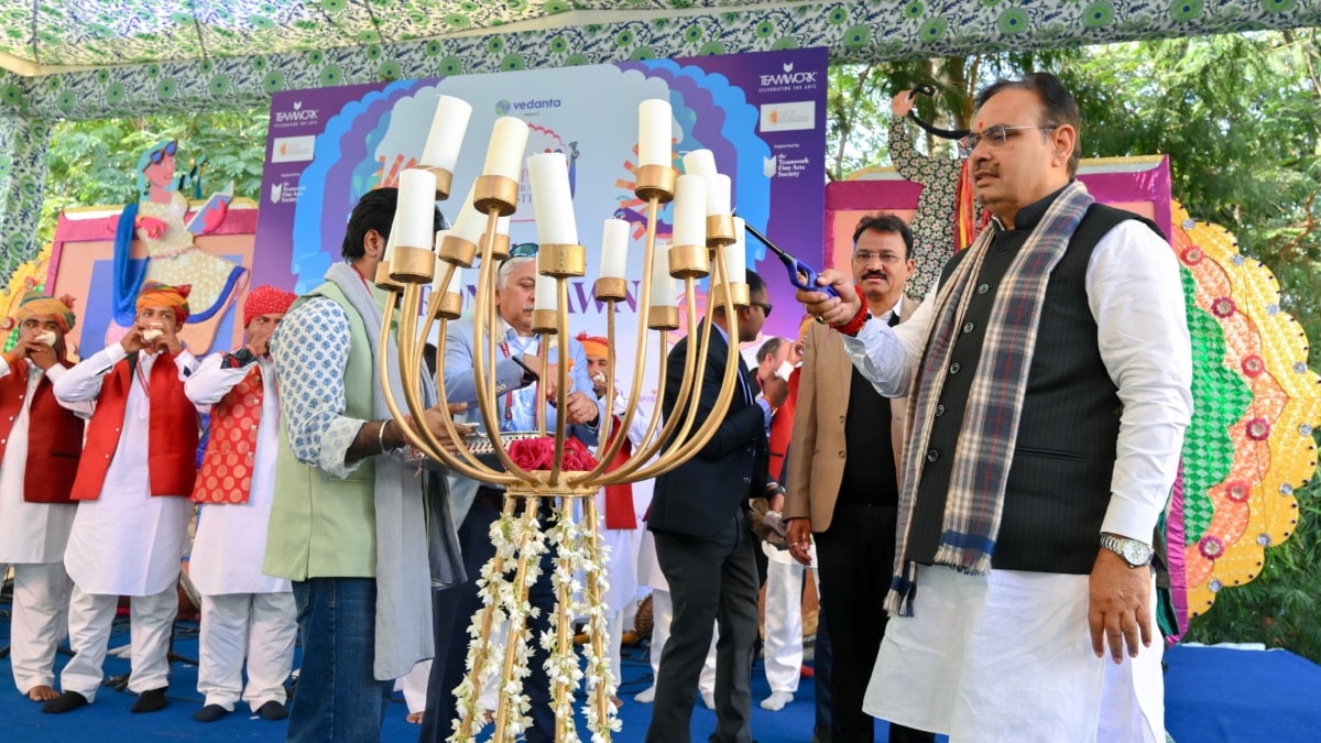 जेएलएफ 2026 का शुभारंभ करते हुए मुख्यमंत्री भजनलाल शर्मा