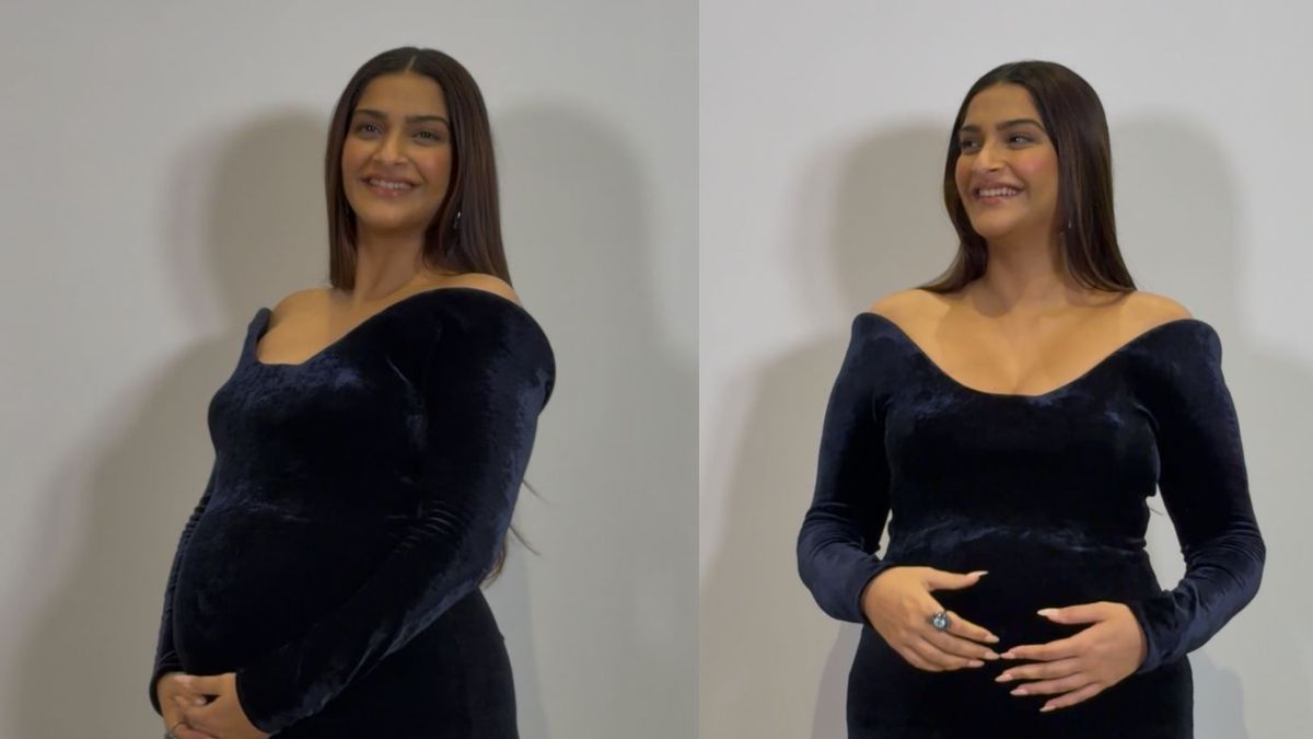Sonam Kapoor Elevates Maternity Fashion In A Luxe Velvet Gown