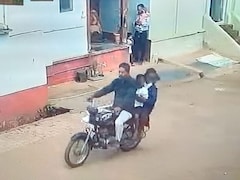 On Camera, Man Kidnaps 2 School Students, Gets Caught After Bike Crashes
