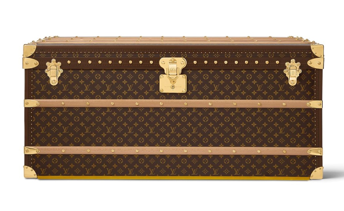 The Louis Vuitton monogram comprises interlocking LV initials, a four-rounded-petal flower, a four-pointed flower inside a rhombus shape, and a star. Photo: Louis Vuitton