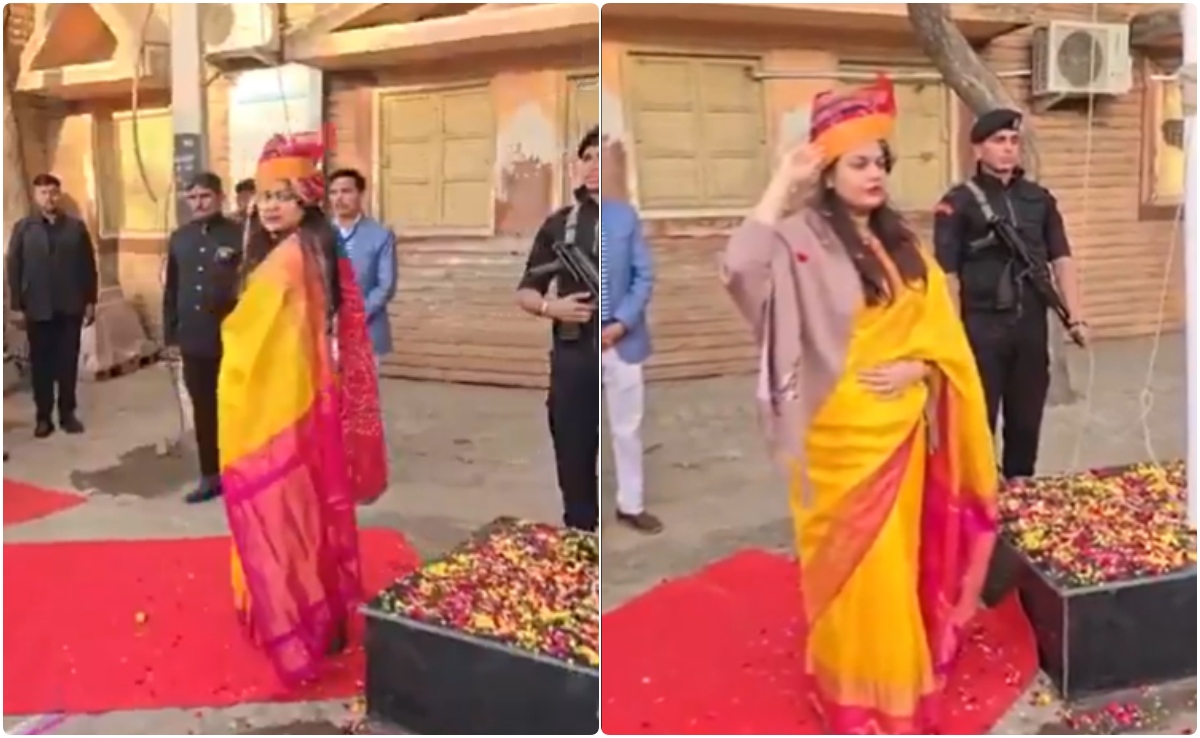 टीना डाबी की ये कैसी सलामी... गणतंत्र दिवस समारोह का वीडियो हुआ वायरल