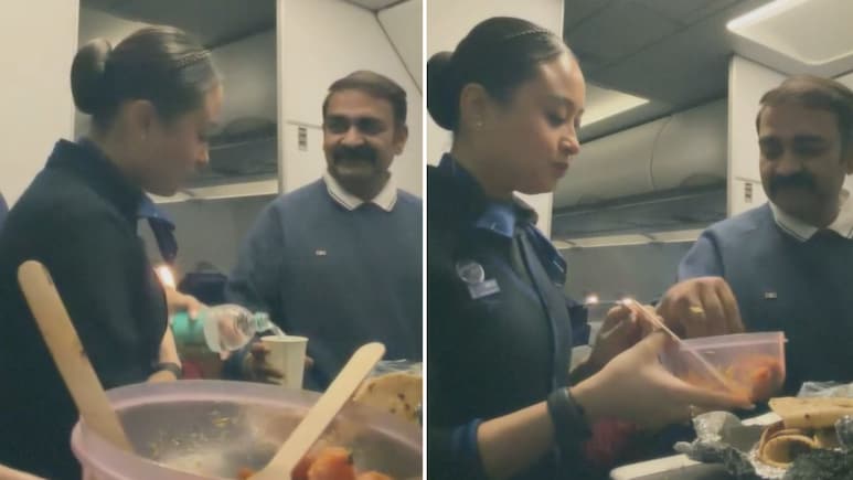 अनजान चेहरों के बीच घर वाली बात! फ्लाइट में एयर होस्टेस ने पैसेंजर के लिए किया दिल जीत लेने वाला काम, वायरल वीडियो देख आप भी करेंगे तारीफ