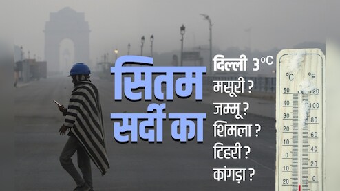 दिल्ली पर टूटा सर्दी का पहाड़, मसूरी, जम्मू, शिमला, टिहरी और कांगड़ा को भी पीछे छोड़ा
