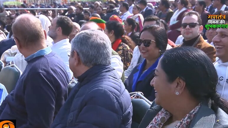 15 अगस्त में नहीं गए थे... 26 जनवरी की परेड देखने पहुंचे राहुल गांधी