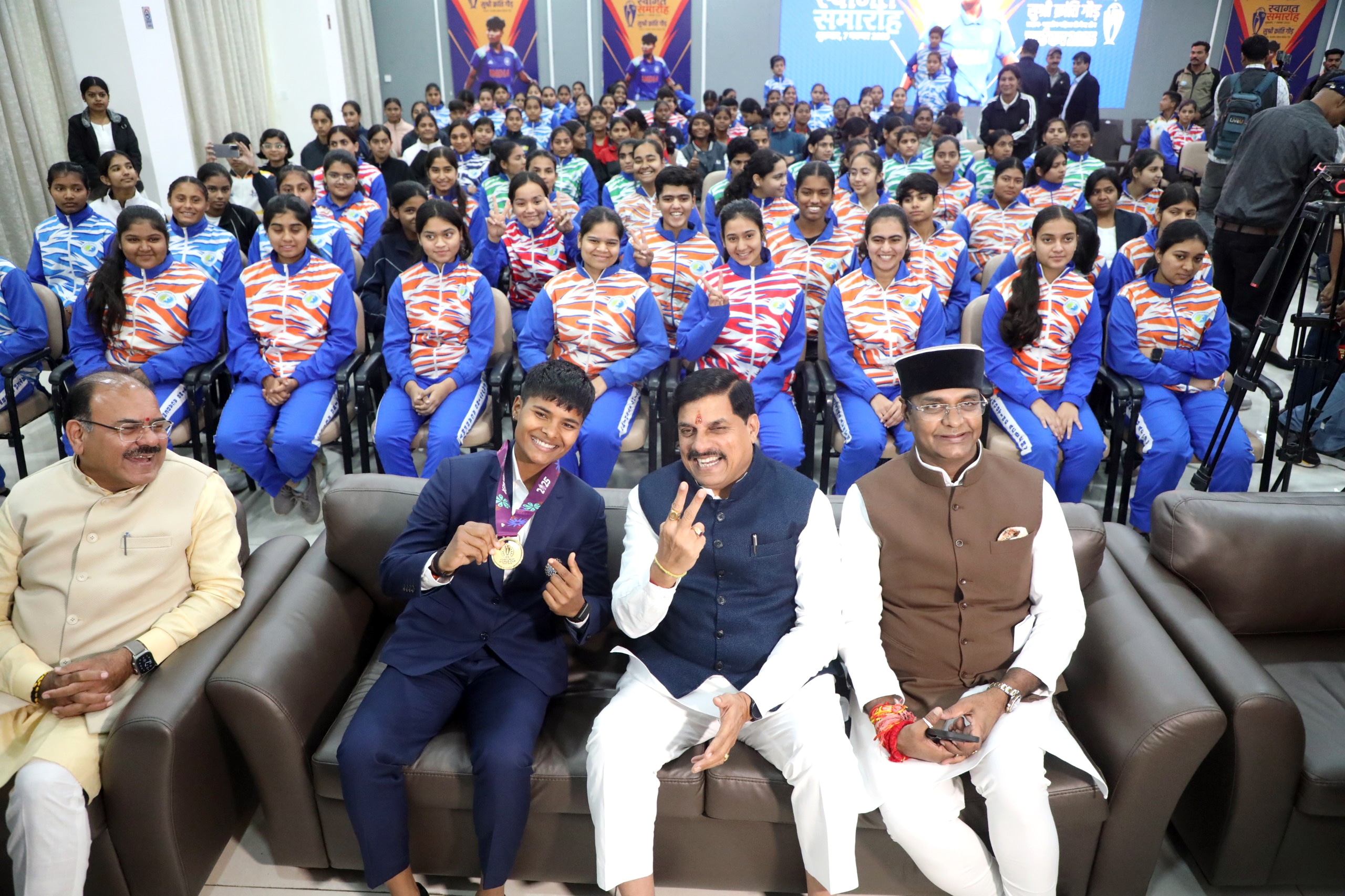 Madhya Pradesh CM Mohan Yadav and Kranti Gaur 