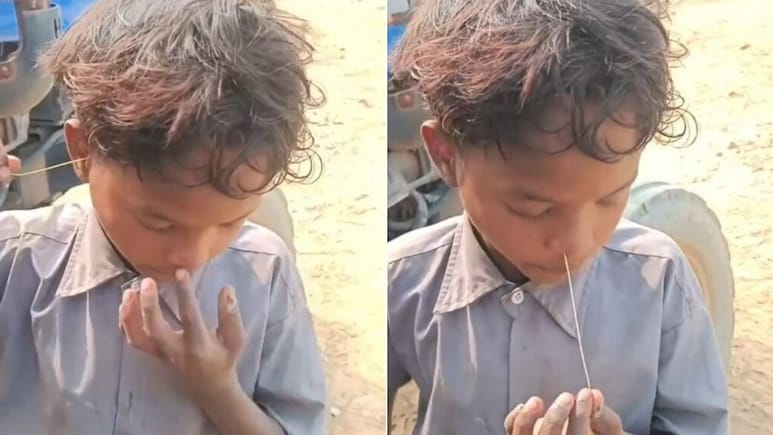 कान में डाली सीक, नाक से निकाल दी! बच्चे का टैलेंट देख आप कहेंगे - भारत बिग्नर्स के लिए नहीं है