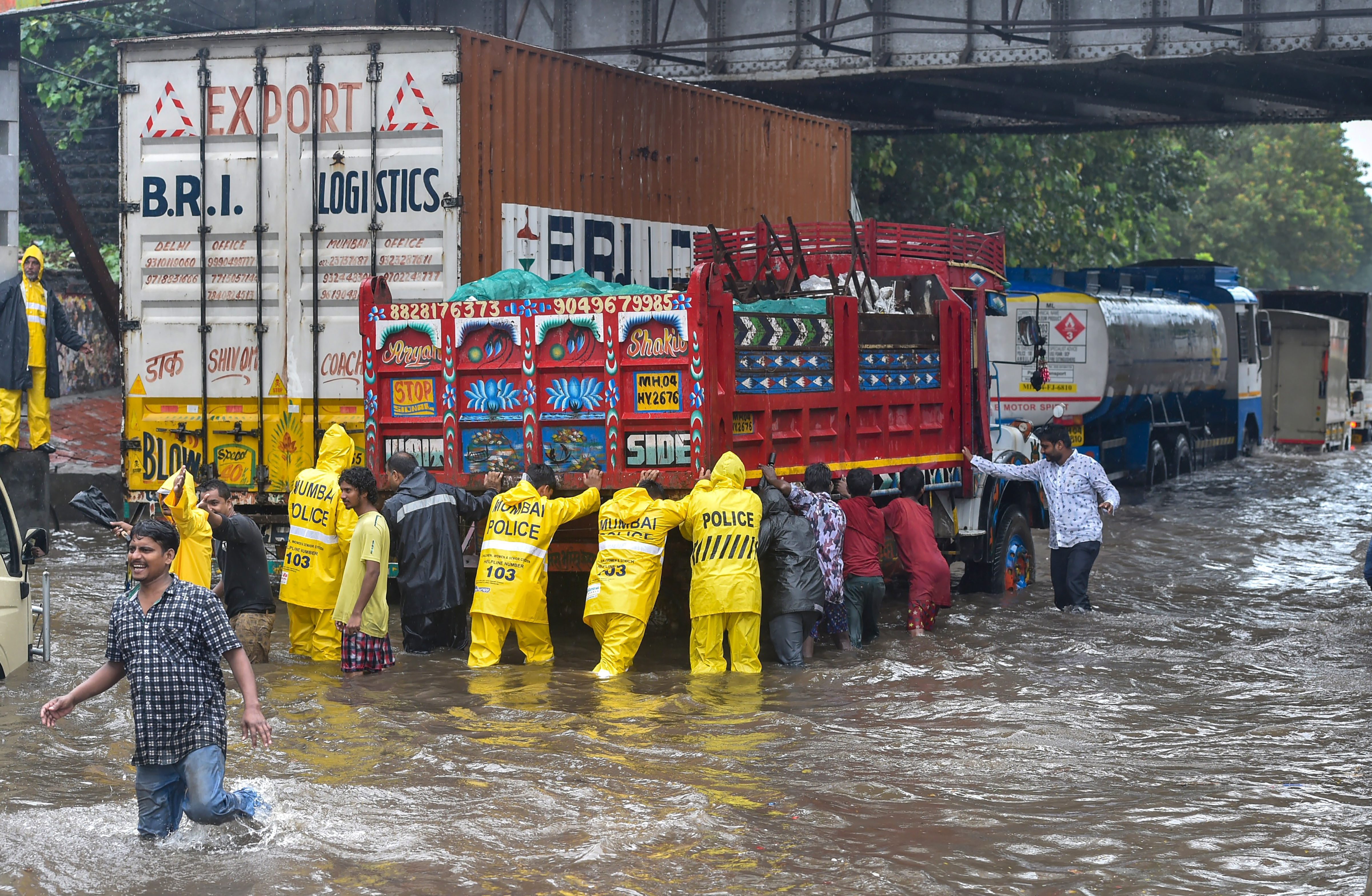 Heavy Rains Lash Mumbai, Road Overbridge Collapses In Suburb