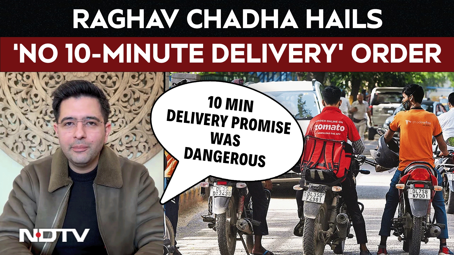 Blinkit Delivery | We Can't Support Exploitation: Raghav Chadha Hails 'No 10-Minute Delivery' Move